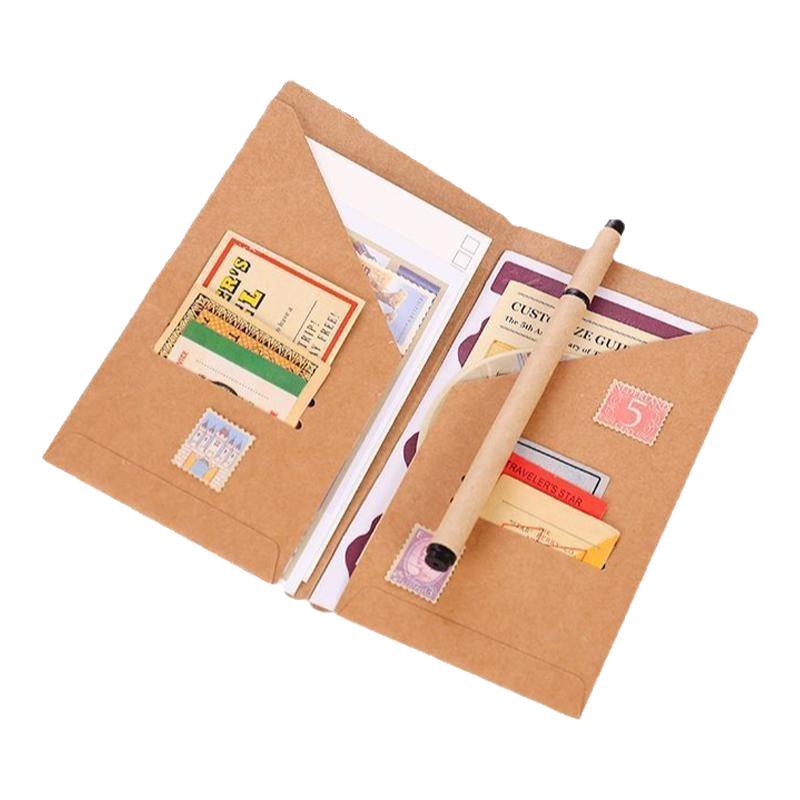 TN Traveler's Notebook Cowhide Storage Bag - Inner Page Accessories, Ticket & Business Card Holder