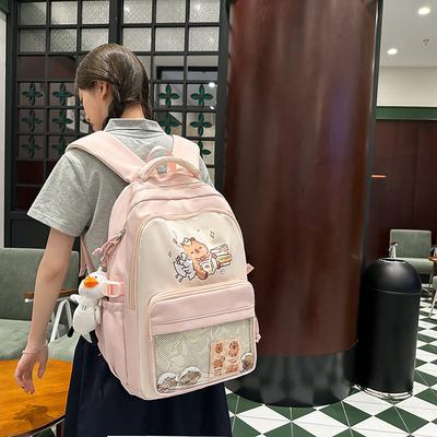 School Bag High Value Cute Cartoon Kapibara - Grade Back Large Capacity