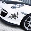 24x17cm Butterflies Love Flowers Car Sticker Auto Body Bumper Windows Motorcycle Laptop Walls Vinyl Film Decal Car Accessories