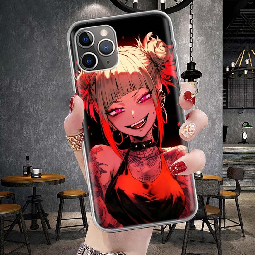 Himiko Toga My Hero Fashion Soft Phone Case For IPhone 11 17 Air 16E 16 Pro Max 15 + 14 Plus 13 Mini 12 Apple 7 SE 8 Fundas Coqu