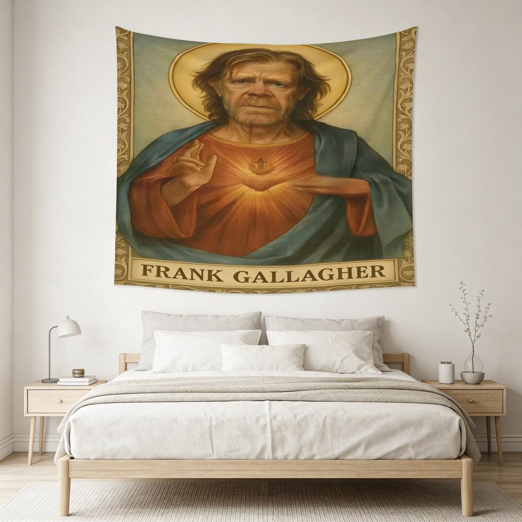 Shameless Fan Exclusive Frank Gallagher Wall Hanging Tapestry for Bedroom Game Room Decor High Quality MultiSize Flat Print