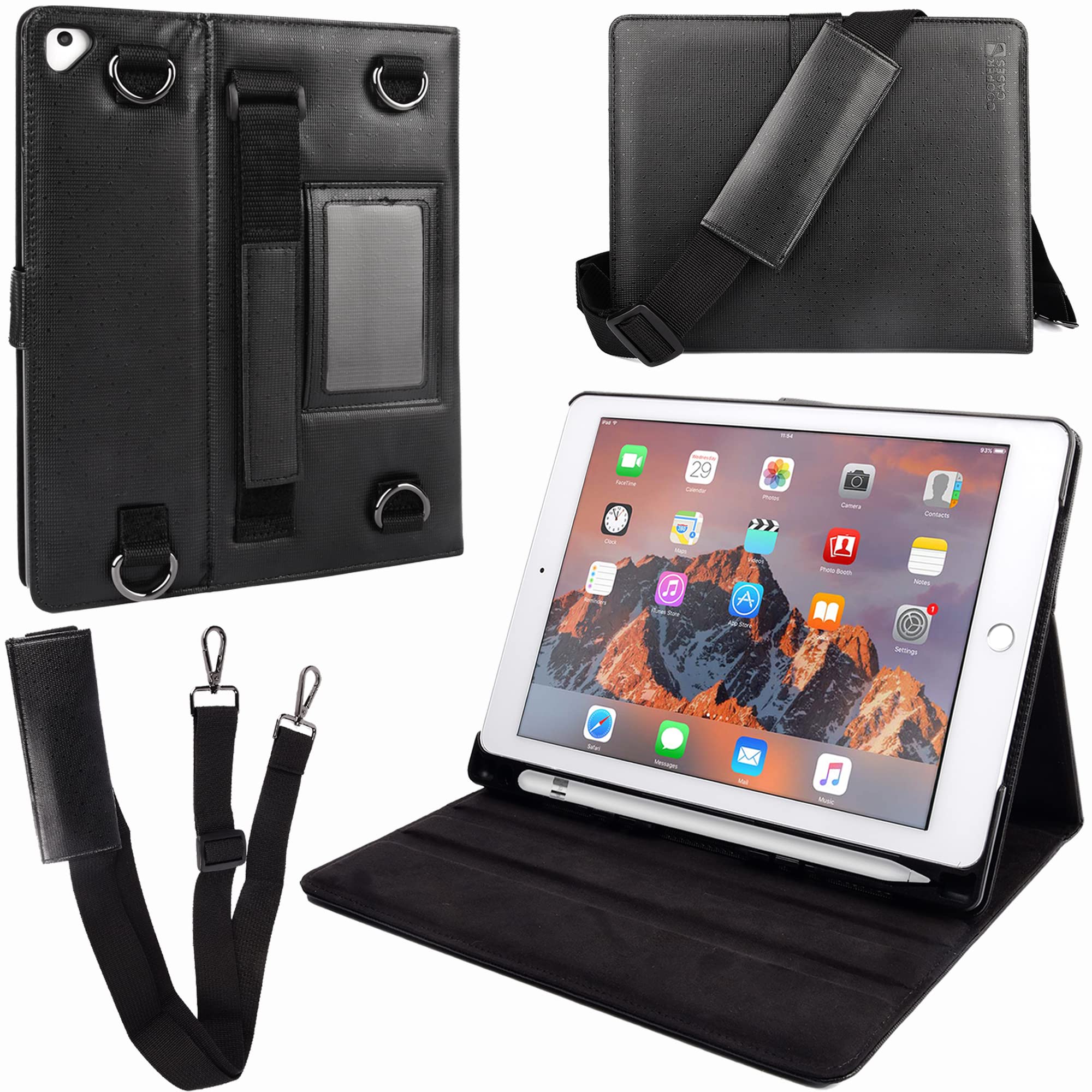 

Cooper Cases MAGIC CARRY PRO II Shoulder Hand Strap Case [iPad 10.2 9th/8th/7th Generation / Air 10.5 3rd Generation / Pro 10.5 2017] Apple Pencil Sto