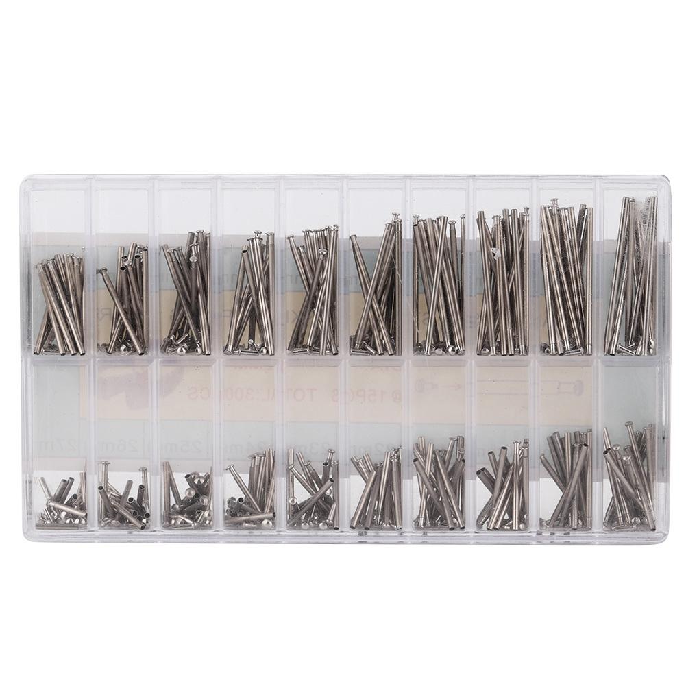180pcs 7mm-26mm Stainless Steel Watch Spring Bar Watch Strap Pins 1.2mm Diameter Watch Band Link Pin Repair Tools Accessories