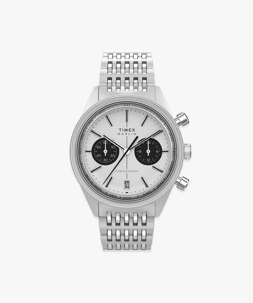Taimaegseu Merlin Jet Quartz Chronograph Men'S Metal Watch 40Mm
