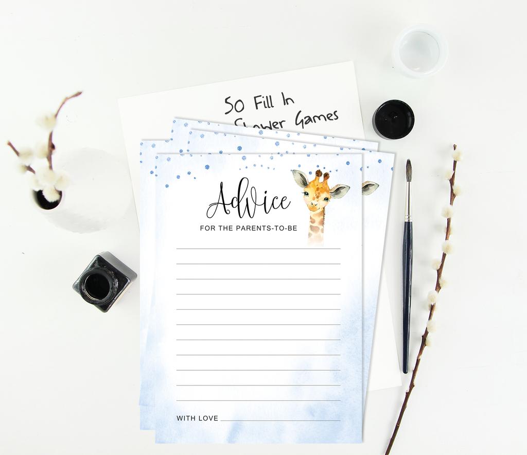 Inkdotpot Baby Shower Game Set Of 50 BabyA  AlphabetA  ABCA  Game Giraffe Jungle Animals Party