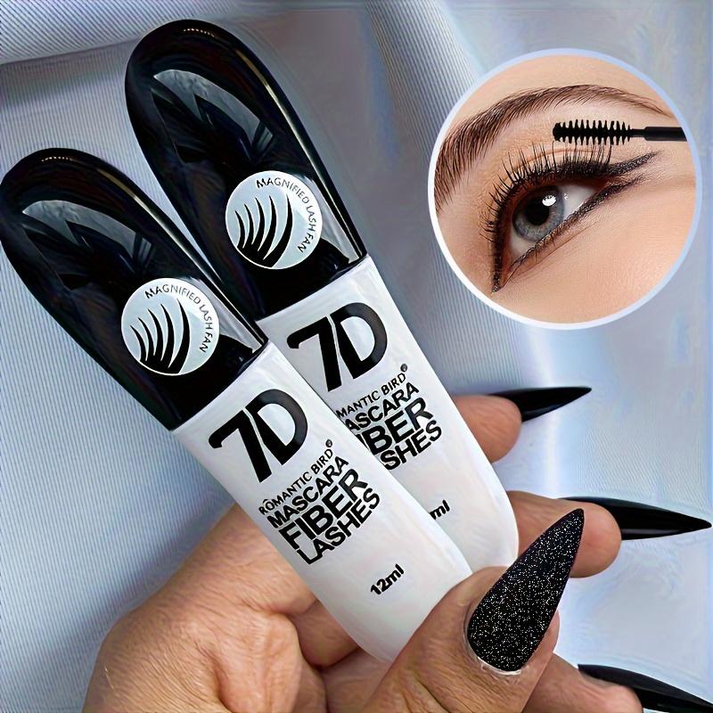 7D Fiber Mascara Set Waterproof Durable Curling Mascara Sweatproof Anti-smudge Slimming Base Mascara for All Skin Types