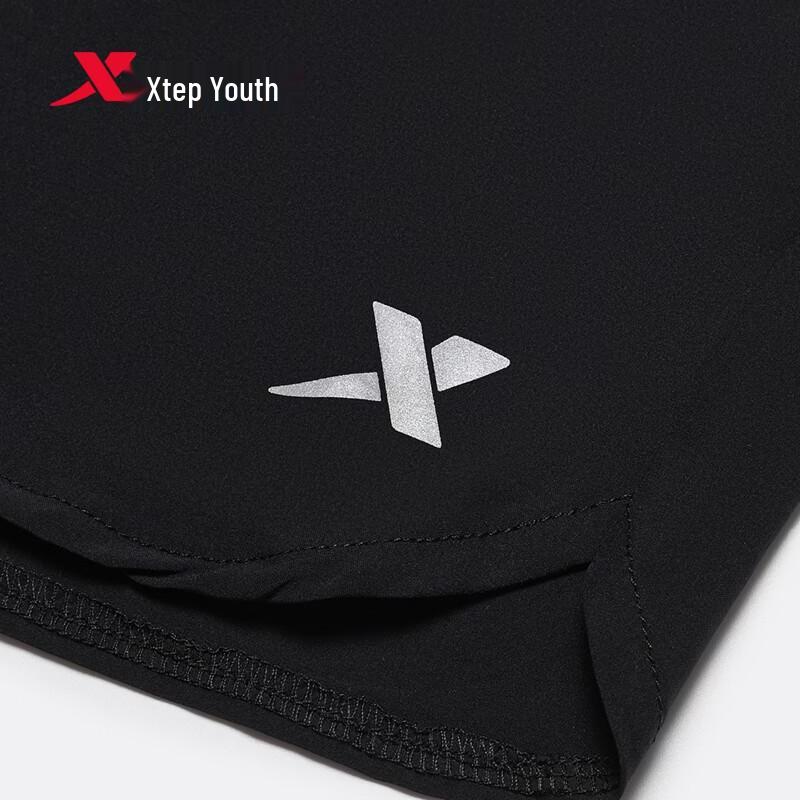 Xtep Boys' Summer Training Lightweight Running Shorts with Side Slits