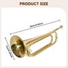 Trumpet Bugle Brass Instrument,Easy Handling Musical Instrument Cavalry for School Band