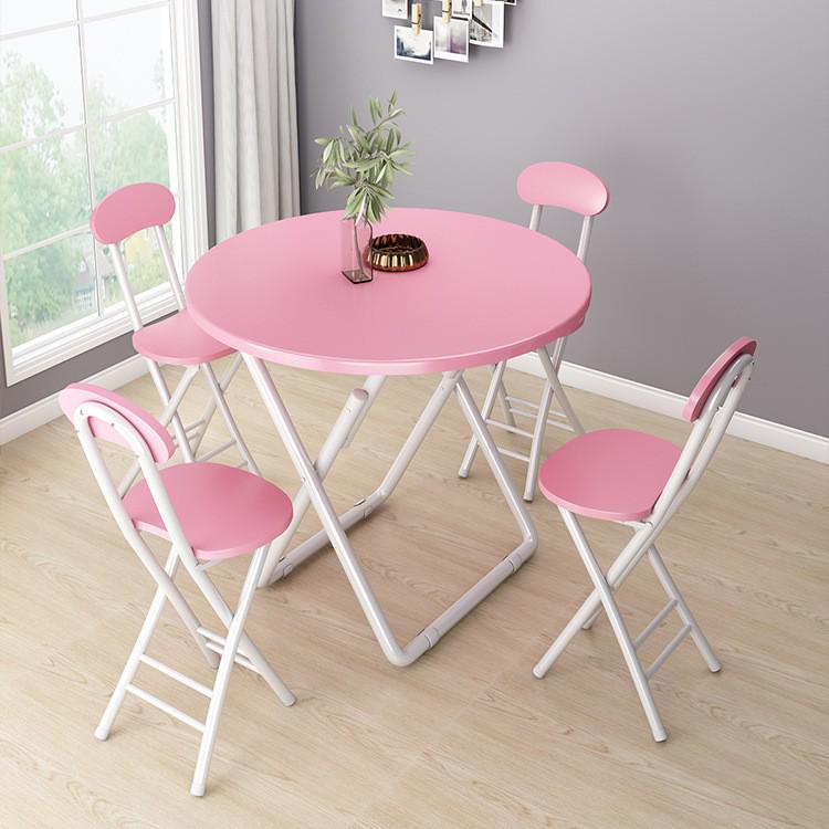 Portable Folding Dining & Leisure Chair with Backrest - Adult Indoor/Outdoor Round & Tall Stool