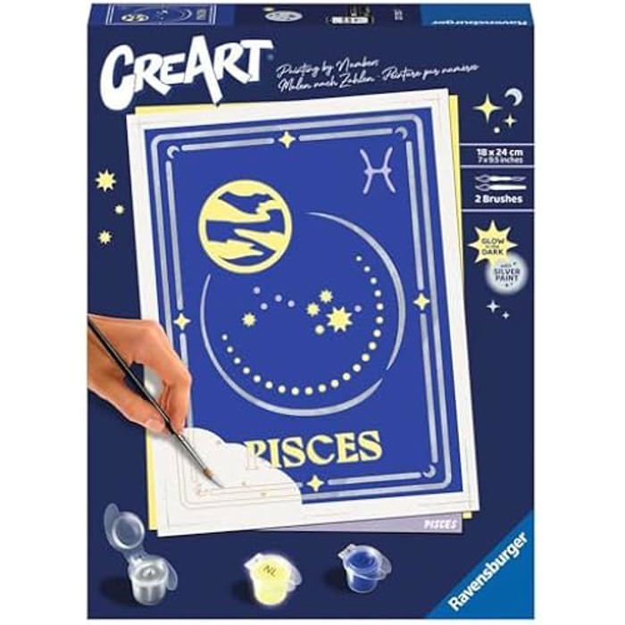 Peinture par numéros - RAVENSBURGER - CreArt-23735 - Poissons - Jaune - 14 ans et plus