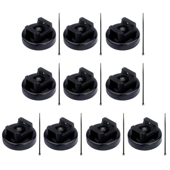 Magnetické základny pro stahovací pásky odolné proti UV záření kompaktní přenosné víceúčelové uvolnitelné kabelové stahovací pásky sedlového typu základny