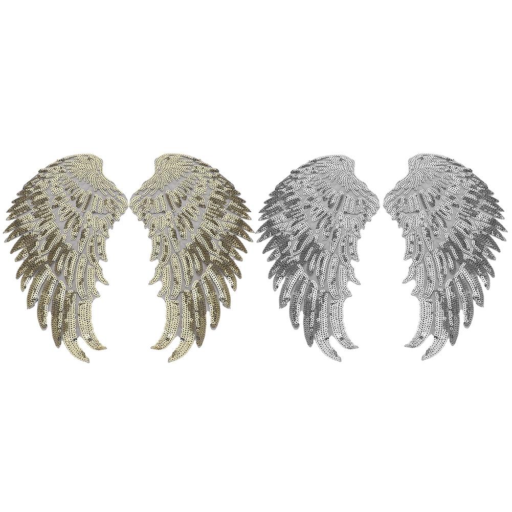 

2 пары одежды «сделай сам», нашивка с блестками и аппликацией, одежда, платье, юбка, декоративные аксессуары