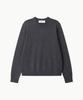 Leondi Fine Merino Wool V-Neck Knit - Charcoal