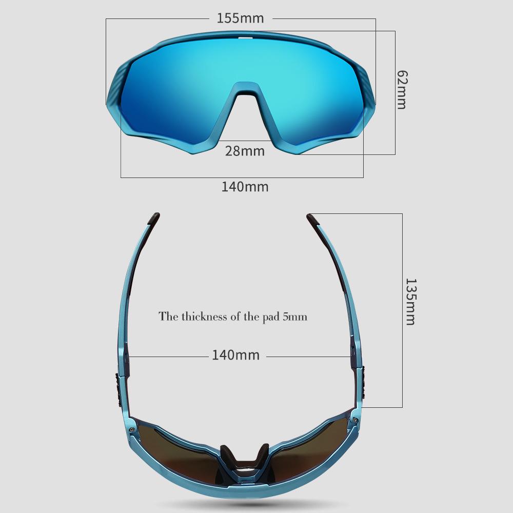 Kapvoe Polarized Anti-Wind Cycling Sunglasses for Mountain Biking