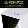 Boîtier pc gamer - empire gaming - crystal blanc - argb - moyenne tour - verre trempé