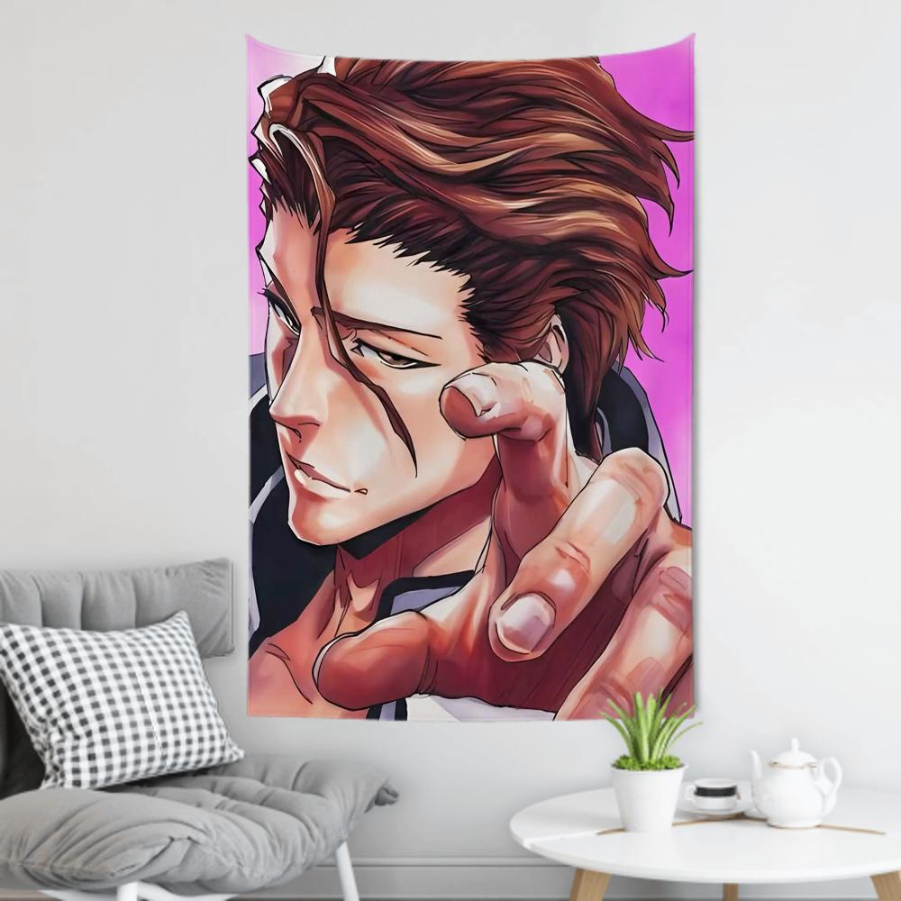 Sosuke Aizen Comics Bleach Tapestry Room Decor Wall Cloth Party Hanging Background Room Decor Baby Room