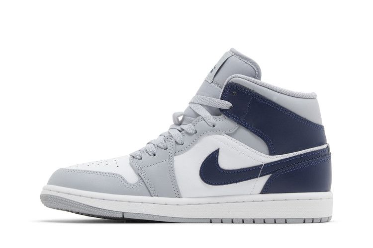 Jordan 1 Mid Wolf Grey Midnight Navy