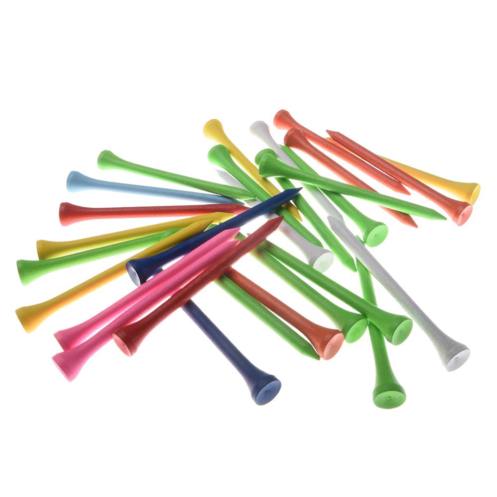 100 pieces of golf wooden ball seat mixed color 42mm/54mm/70mm/83mm wooden golf ball seat accessories