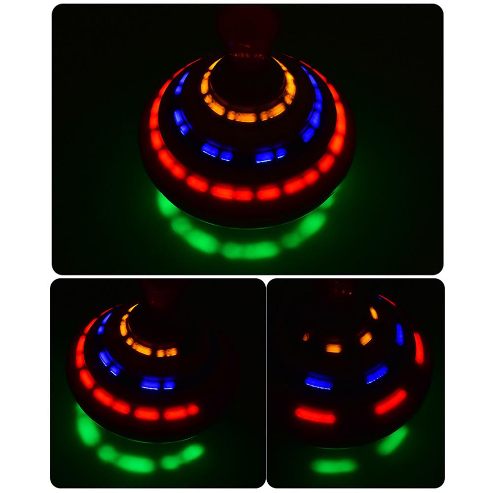 Buy Push Down Spinning Tops Toy With LED Music PegTops Hand Spinning
