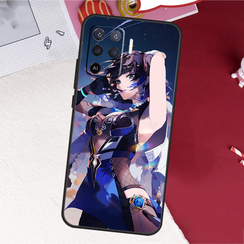Yelan Genshin Impact Case For Oppo A16 A96 A76 A17 A18 A60 A80 A40 A38 A58 A78 A98 A94 A74 A54 A15 A57 A77 A5 Pro