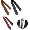 Krawatte Lederkrawatte Leder Schwarz Herren Schlip Echtleder Tie Gentleman For