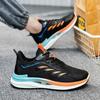 Casual Shoes Fashion Running Shoes Men Flame Printed Sneakers Knit Athletic Sports Blade Cushioning Jogging Trainers Lightweight