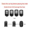 Honda Key Case for Civic, Accord, CRV, Vezel, URV, Avancier, Fit, Crider, Integra, Breeze - Transparent Shell