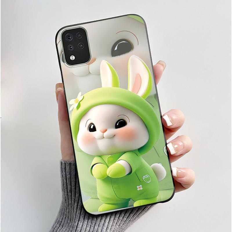 For LG K42 Case LMK420 Cute Love Rabbit Silicone Soft Coque Protective Back Cover For LG K42 K52 K62 K 42 Q52 Bumper Shell Funda