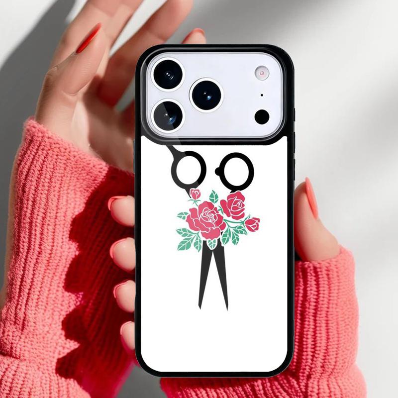 Hair Stylist Hairdresser soft Phone Case for iPhone 17 16 15 14 13 Pro Max Back Cover for 12 11 Pro Coque