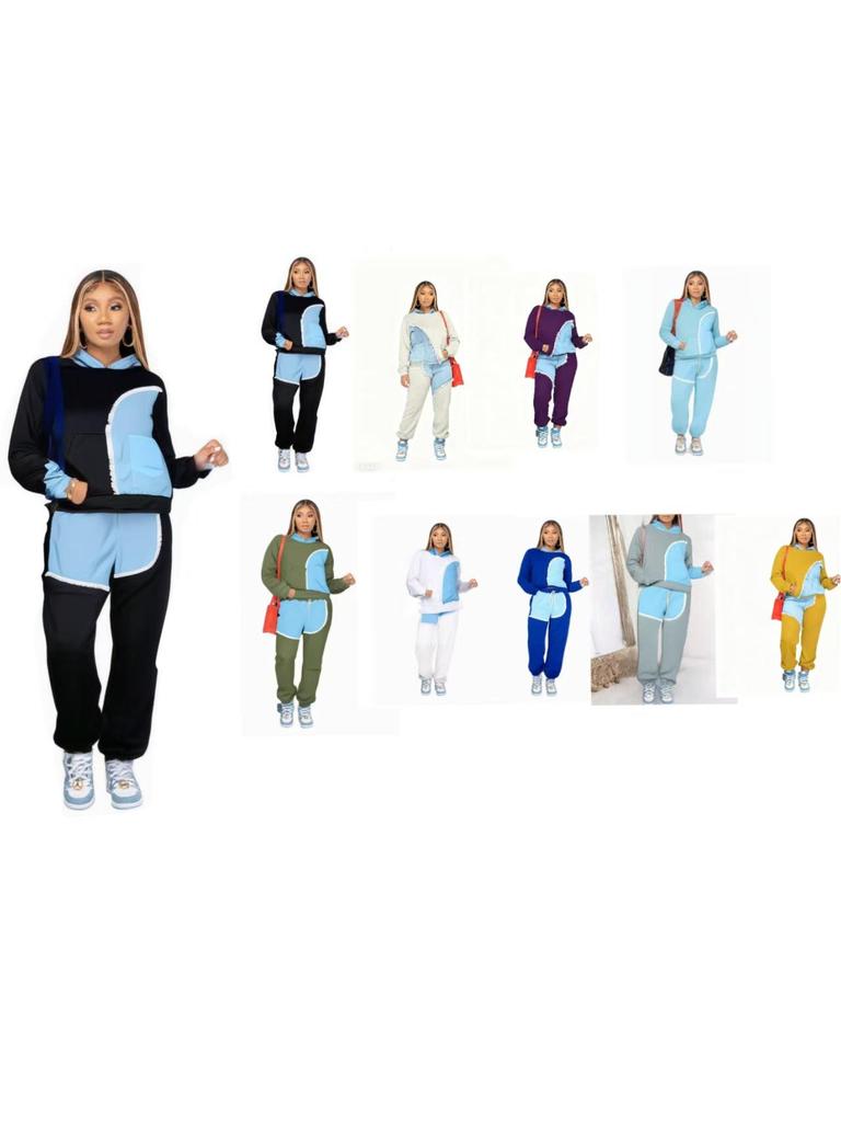 2025 European & American Women's Casual Fashion Hoodie Jogger Set - Versatile Two-Piece Sportswear
