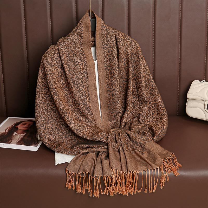 2024 Luxury Brand Cashmere Scarf Women Print New Wraps Pashmina Travel Poncho Warm Blanket Winter Bufanda Shawl Female Stoles