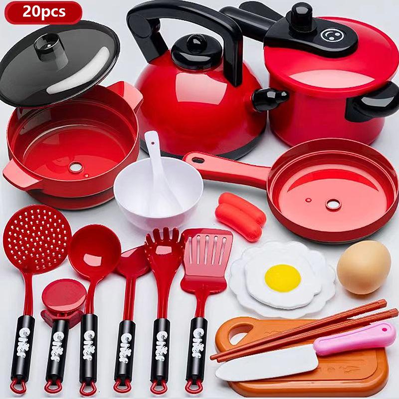 Children'S Educational Simulation Play House Kitchen Toy Set Girl Simulation Cooking Tableware Kitchen Set Gifts Toys For Girls