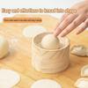 Dumpling Maker Trä Dumpling Press Verktyg Multifunktionellt DIY Ångkokt Fylld Bun Empanada Form Verktyg för Nybörjare Hemma Köksanvändning
