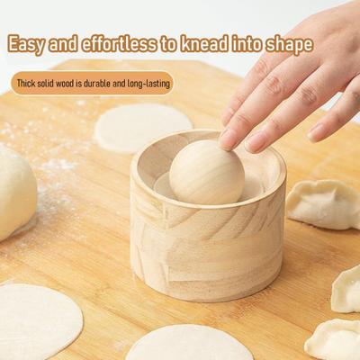 Stampo per Ravioli in Legno Strumento per Pressare Ravioli Multiuso Fai da Te per Panini Ripieni al Vapore Empanada Strumento per la Creazione per Principianti Uso in Cucina Domestica