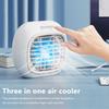 Air Conditioner Fan 3-speed Humidifier Air Cooler Night Light 80ml Water Tank