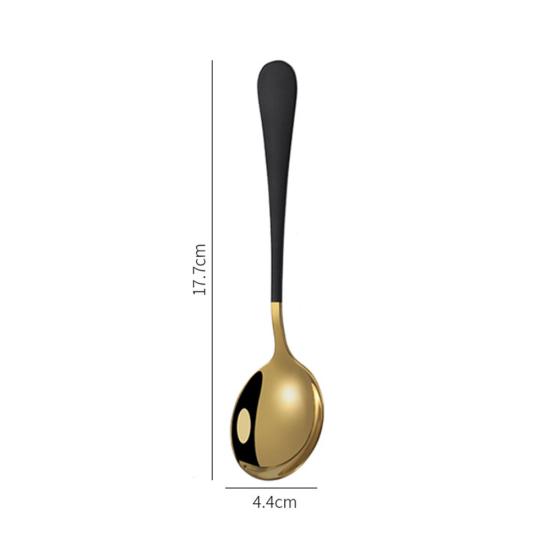 Neueste 5 Stück Edelstahl Desserts Eis Kaffee Rührlöffel Küchengeschirr