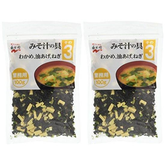 Nagatanien Gyomu-you Miso Soup Ingredients Sonomama 100g2 pieces