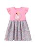 Little Maven Summer Floral Cartoon Dress - Short Sleeve, Breathable Children's Skirt