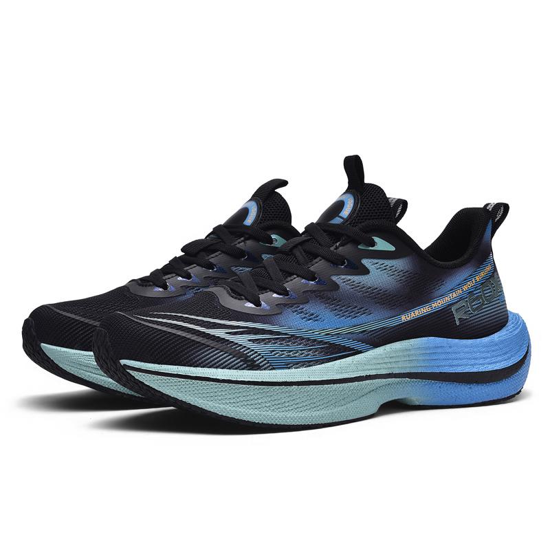 Men‘s Performance Running Shoes Advanced Cosy Breathable Lace Up Cushioned Marathon Athletic Casual Big Size Stylish Sneakers