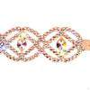 Belly Dance Bracelet Rhinestone Wide Bangle Jewelry for Parties Stage Performance