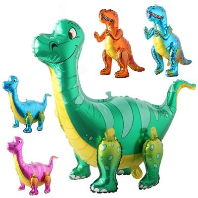 3D Dinosaur Balloons Foil Standing Green Dinosaur Tanystropheus Dragon Birthday Deco Party Supplies
