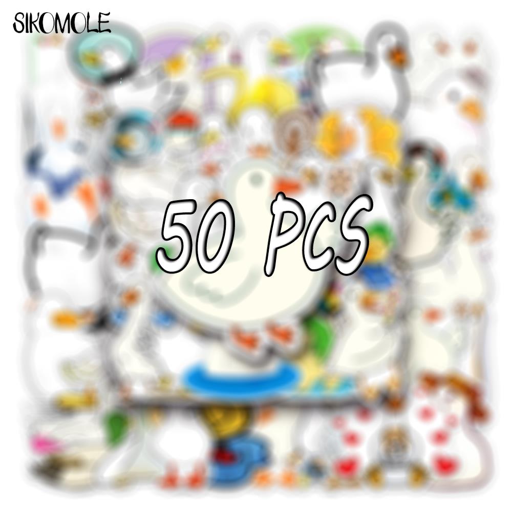 10 30 50PCS Mixed Cartoon Cute Duck Stickers Animals DIY Helmet Skateboard Laptop Motorcycle Graffiti Sticker Decals Kids Toy F5