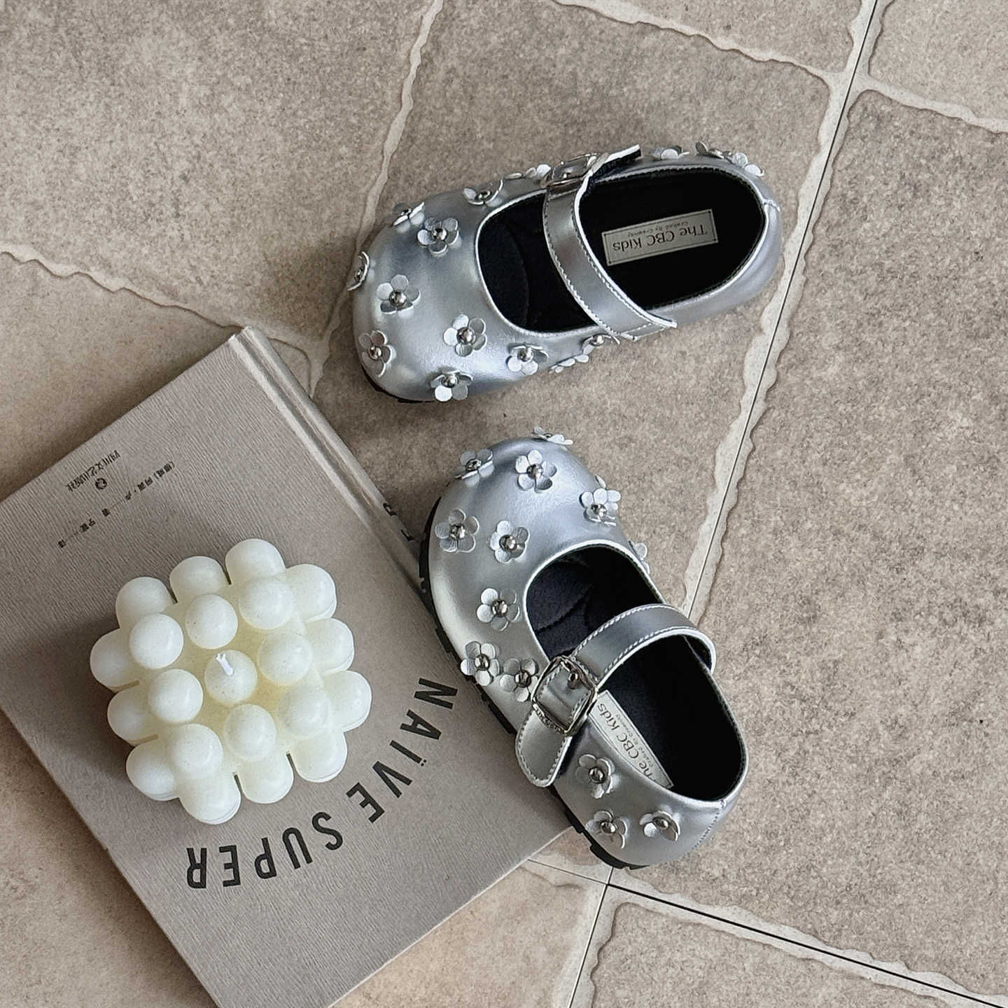 

Балетки в корейском стиле с цветочными узорами, милые туфельки принцессы, мягкая подошва для детей 25