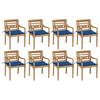 Day and Night - Day and Night Batavia Chairs 8 Units Solid Teak Wood with Cushions