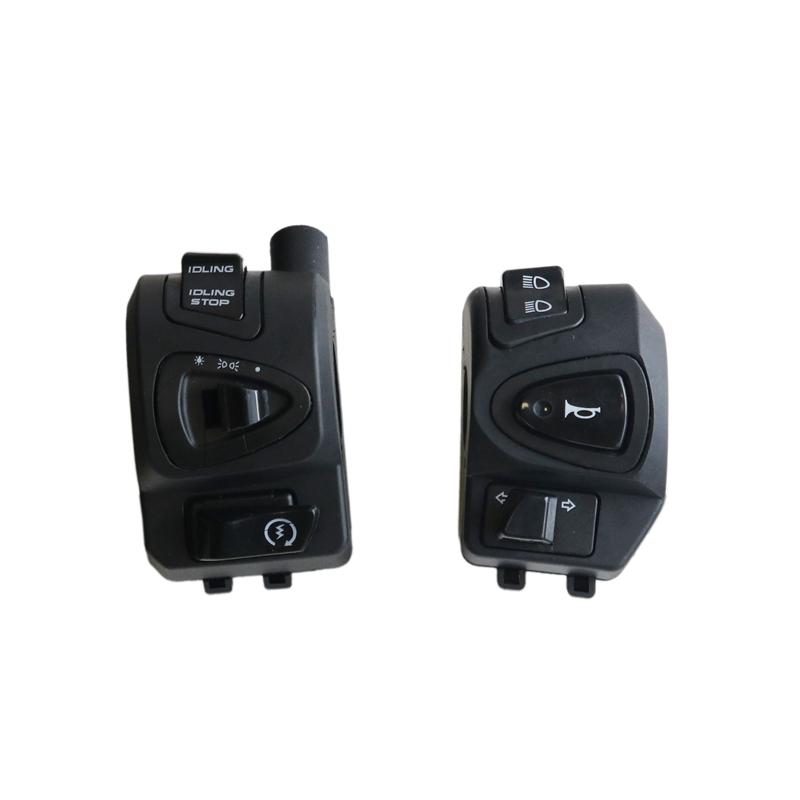 LMoDri 7/8" 22mm Motorcycle Switches Motorbike Horn High/Low Beam Headlight Turn Signal Start Stop Handlebar Control