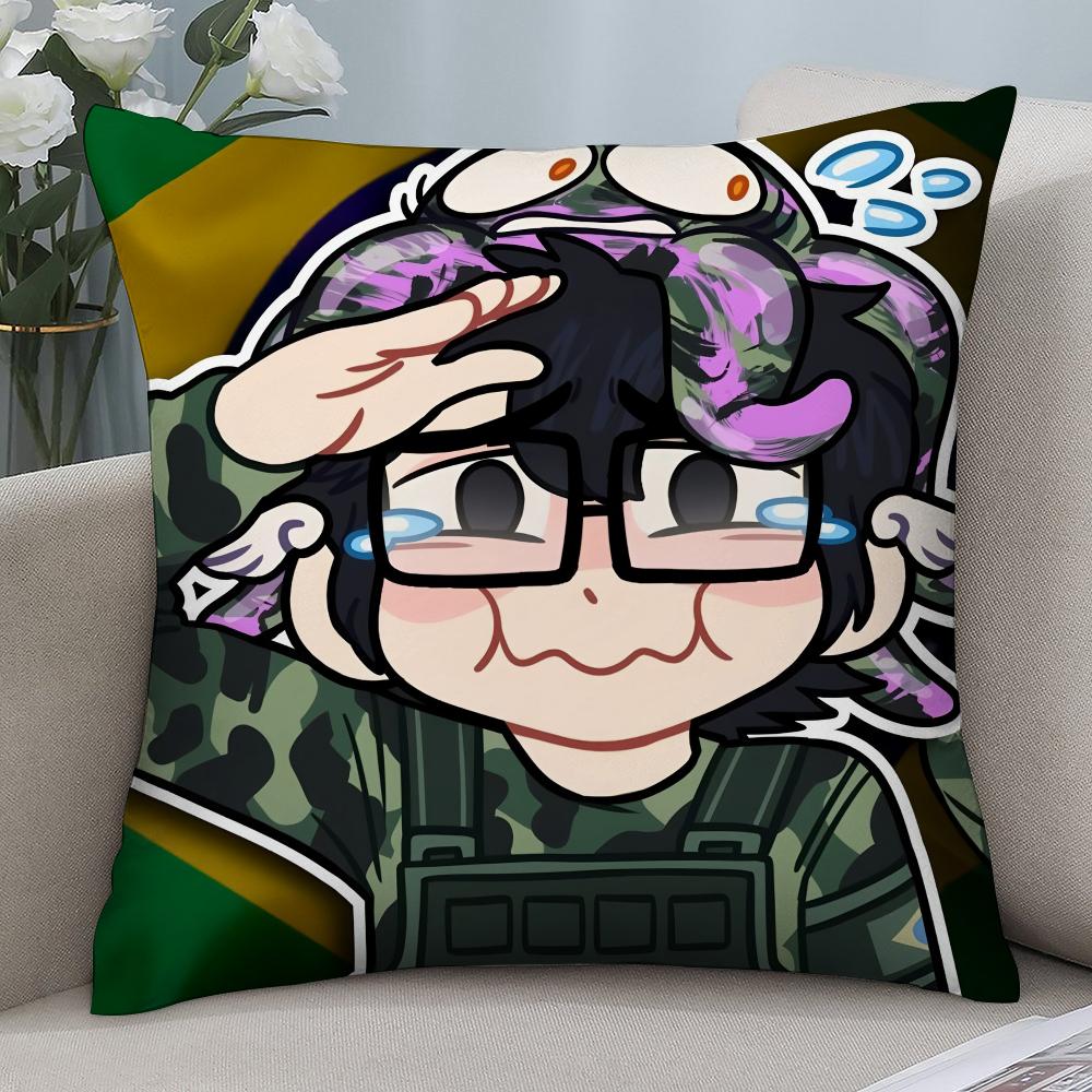 Singer S-Saiko Sakura Pillow Case 3D Print Polyester Fiber 40*40 Cm Home Sofa Throw Pillow Cover Decoration Festival Gift