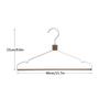 5 Premium Wood Skirt Hangers with Adjustable Clips, Coat Hangers (Black)