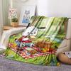 1PC Pochacco Print Flannel Blanket, High quality All Seasons, Home Decor, Warmth and Comfort, Perfect for Christmas Gifts