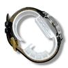 Used Hermes Clipper Combination Leather Belt Boys Men Women Watch HERMES Leather Belt White Dial Silver