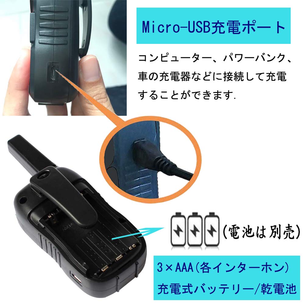 Specified Low Power Transceiver for Children TRH R8 Rechargeable Power Saving Small Radio Set of Small and No License or Qualification Clear Sound